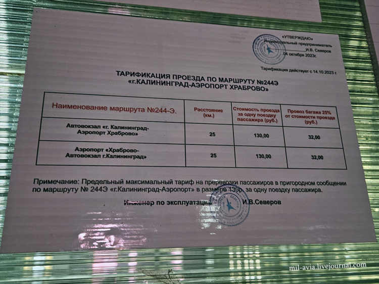 Расписание калининград аэропорт храброво